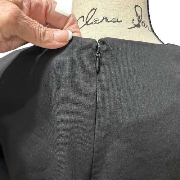 COS Lightwt  Peplum Wool Tiered Blouse Mid Sleeves Sz 2 - Picture 6 of 12